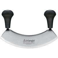 triangle Wiegemesser 14 cm zweischneidig - gehärteter Edelstahl - Griffe Kunststoff von triangle tools