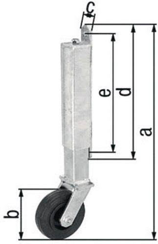 NW-GAH Torlaufrolle (Stahl verzinkt / Tore bis 70 kg) - 416850 von NW-GAH