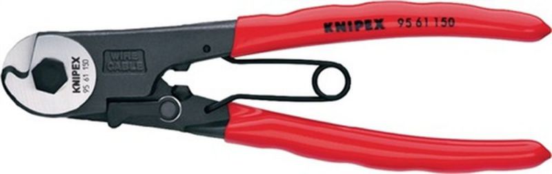 NW-KNIPEX Bowdenzugschneider (Gesamtlänge 150 mm / Drahtseil-Ø 3 mm) - 95 61 150 von NW-KNIPEX