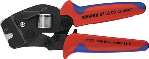 NW-KNIPEX Crimpzange (Gesamtlänge 190 mm / 0,08 - 10,0 + 16 (AWG 28-5 ) mm²) - 97 53 09 von NW-KNIPEX