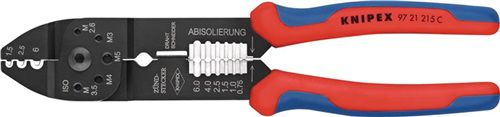 NW-KNIPEX Crimpzange (Länge 230 mm / 0,5- 6 (AWG 20 - 10) mm²) - 97 21 215 C von NW-KNIPEX