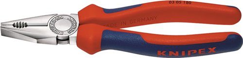 NW-KNIPEX Kombizange (Länge 140 mm / verchromt Mehrkomponentenhüllen) - 03 05 140 von NW-KNIPEX