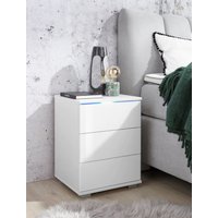 priess Nachtkommode mit LED-Beleuchtung und Push-to-open von Priess