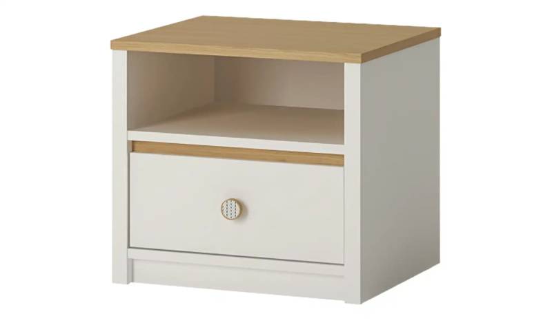 Nachtkommode   ¦ weiß ¦ Maße (cm): B: 45 H: 42 T: 42.0 Jugendmöbel > Jugendschränke - Möbel Kraft