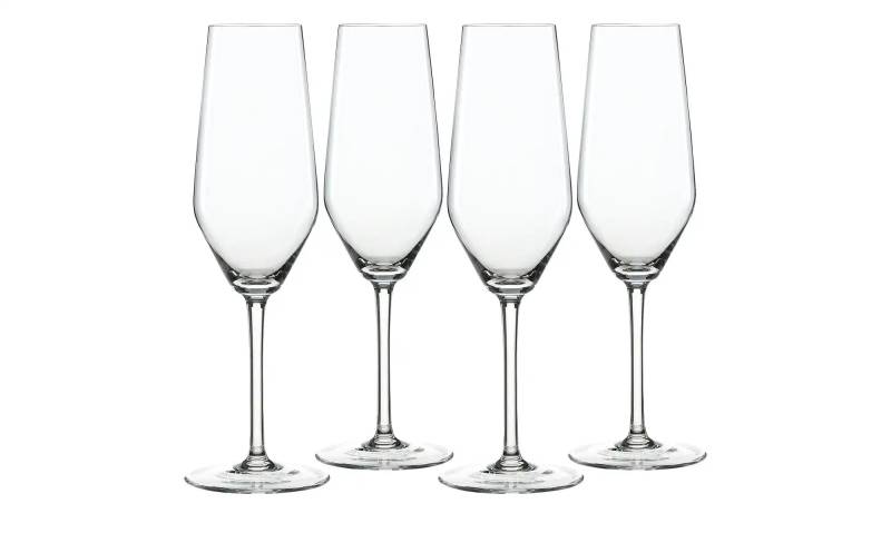 Spiegelau Champagnerflöten 4er Set Style ¦ transparent/klar ¦ Glas ¦ Maße (cm): B: 15,2 H: 23,4 T: 15.2 Gläser & Karaffen - Möbel Kraft