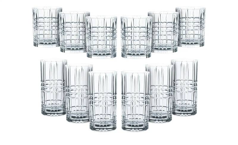 Nachtmann Gläserset 12er Set Highland Square ¦ transparent/klar ¦ Glas Gläser & Karaffen - Möbel Kraft