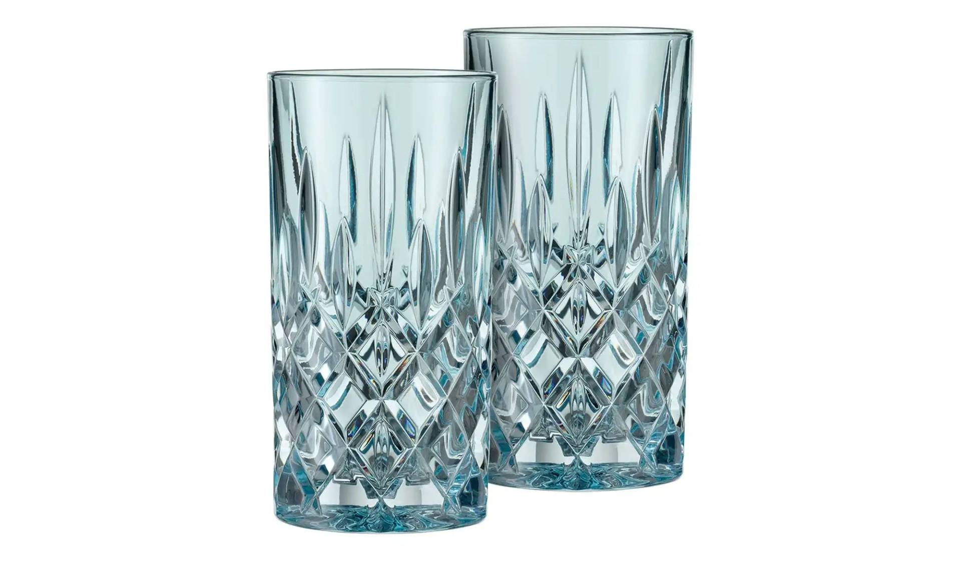 Nachtmann Longdrinkgläser  2er Set Noblesse ¦ blau ¦ Glas ¦ Maße (cm): B: 7,8 H: 15,9 T: 16.3  Ø: 8.0 Gläser & Karaffen > Cocktailgläser - Möbel Kraft