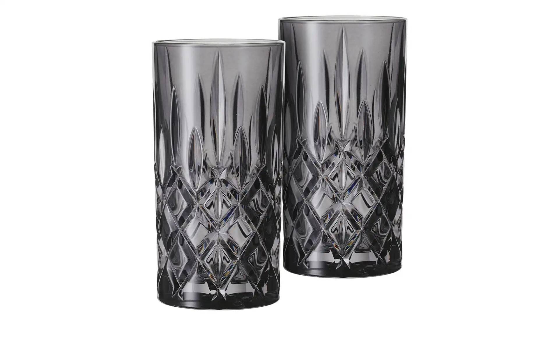 Nachtmann Longdrinkgläser  2er Set Noblesse ¦ grau ¦ Glas ¦ Maße (cm): B: 7,8 H: 15,1 T: 16.3  Ø: 8.0 Gläser & Karaffen > Cocktailgläser - Möbel Kraft
