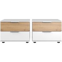 Nachtschrank 1 Paar GIBRALTAR von WIMEX weiß