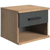 Nachtschrank LIVERPOOL von Wimex Plankeneiche NB / Graphit