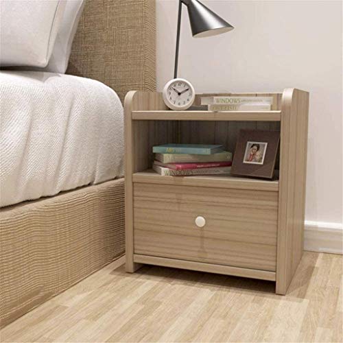 Nachttisch aus Holz mit Schublade für Schlafsaal Schlafzimmer Wohnzimmer Aufbewahrungsbox (Farbe: C Größe: 35 x 38 x 45 cm) (B 35 x 38 x 45 cm)