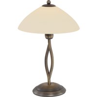 Nachttischleuchte Metall Glas in Bronze Creme E27 45 cm von Steinhauer BV (light+building)