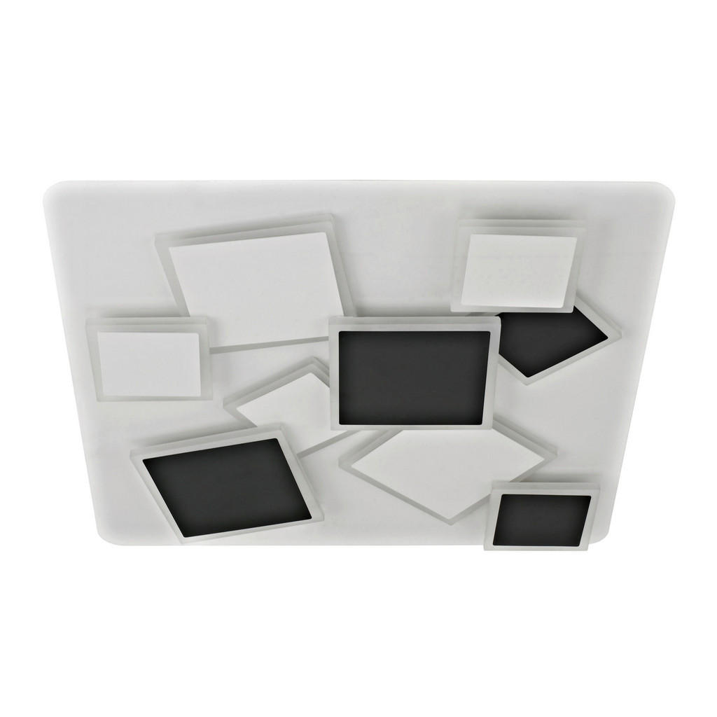 Näve Led-Deckenleuchte LED Deckenleuchte Vincent, Weiß, Metall, Kunststoff, 46.8x6x46.8 cm, Farben fixierbar, Lampen & Leuchten, Innenbeleuchtung, Leuchten nach Räumen, Schlafzimmerlampen von Näve