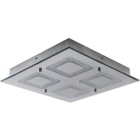Näve Leuchten LED Deckenleuchte NV1223942 Chrom Metall B/H/T: ca. 36x6x36 cm null 1 Brennstellen von Näve