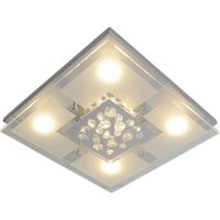 Näve Leuchten LED Deckenleuchte NV1230842 Chrom Chrom B/H/T: ca. 30x8x30 cm null 4 Brennstellen von Näve