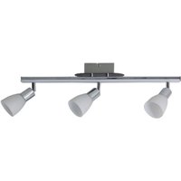 Näve Leuchten LED Deckenleuchte NV1233342 Chrom Metall Kunststoff Glas B/H/L: ca. 8x22x61 cm 3 Brennstellen von Näve
