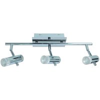 Näve Leuchten LED Deckenleuchte NV1236042 Chrom Metall Kunststoff B/H/T: ca. 9x17x46 cm 3 Brennstellen von Näve