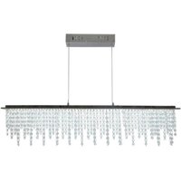 Näve Leuchten LED Pendelleuchte Chrom klar Metall Glas B/H/T: ca. 120x150x12 cm null 1 Brennstellen von Näve