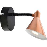 Näve Leuchten LED Wandleuchte NV1212647 Kupfer Metall B/H/T: ca. 23x14x14 cm 1 Brennstellen von Näve