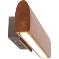 Näve Leuchten LED Wandleuchte NV1287814 braun Holz Metall B/H/T: ca. 7x8x35 cm 1 Brennstellen von Näve