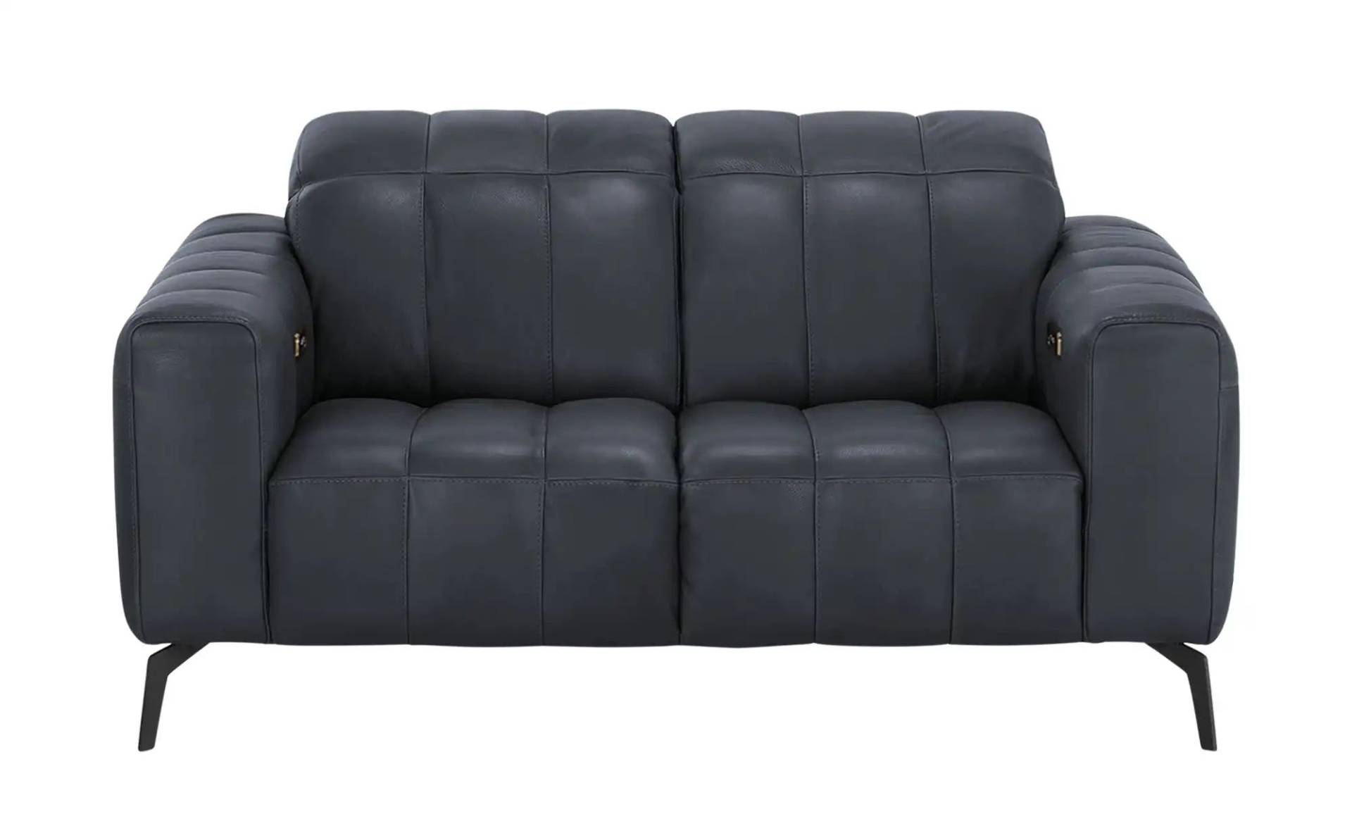 Natuzzi Editions Ledersofa mit Kopfteilverstellung Portento ¦ blau ¦ Maße (cm): B: 164 H: 78 T: 109.0 Polstermöbel > Sofas > 2-Sitzer - Möbel Kraft