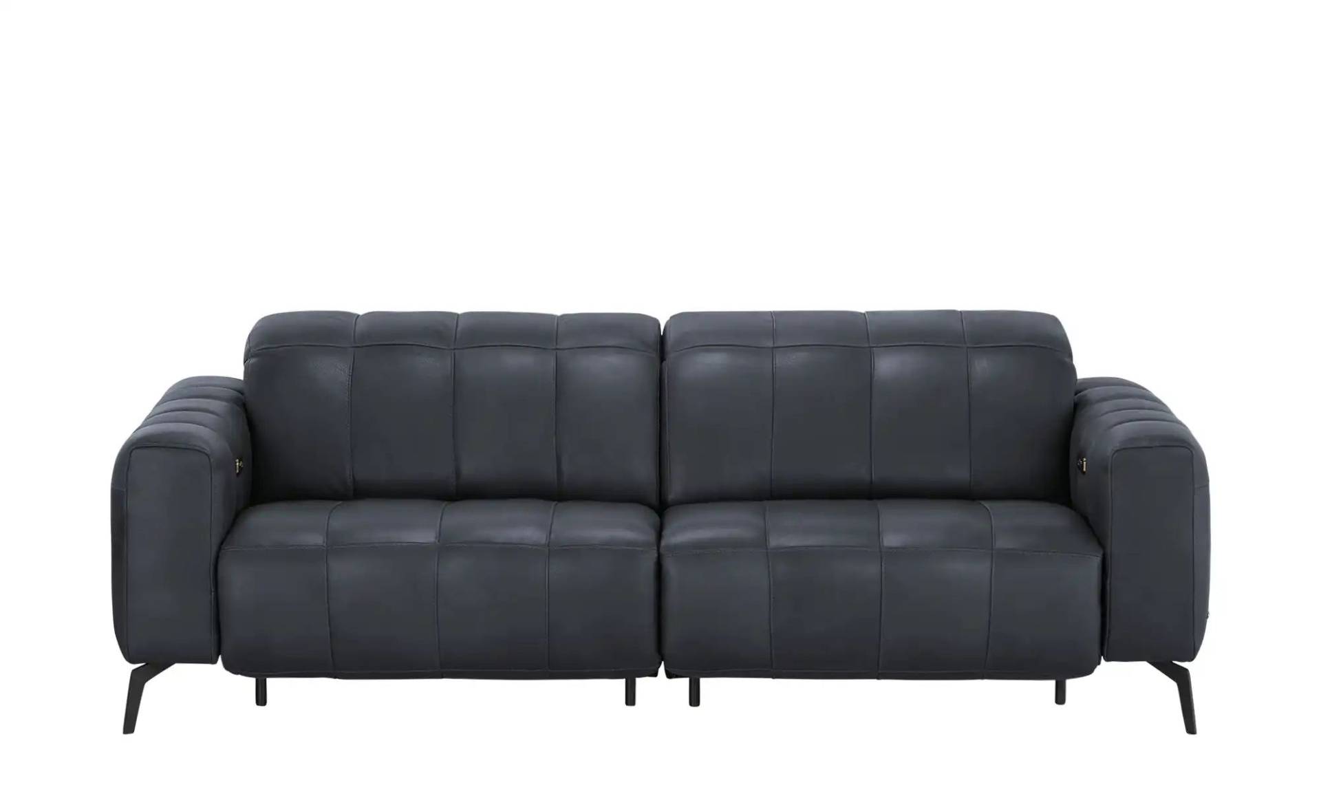 Natuzzi Editions Ledersofa mit Kopfteilverstellung Portento ¦ blau ¦ Maße (cm): B: 232 H: 78 T: 109.0 Polstermöbel > Sofas > 3-Sitzer - Möbel Kraft