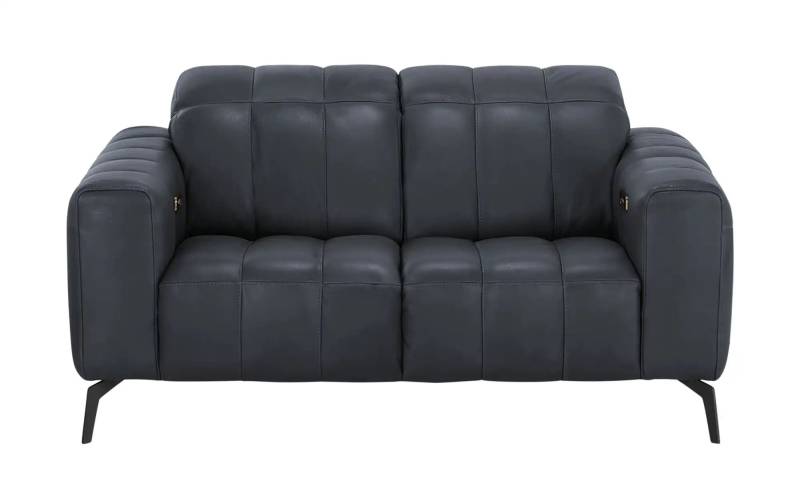Natuzzi Editions Ledersofa mit Kopfteilverstellung Portento ¦ blau ¦ Maße (cm): B: 164 H: 78 T: 109.0 Polstermöbel > Sofas > 2-Sitzer - Höffner