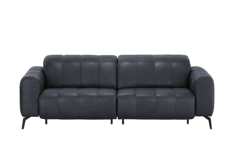 Natuzzi Editions Ledersofa mit Kopfteilverstellung Portento ¦ blau ¦ Maße (cm): B: 232 H: 78 T: 109.0 Polstermöbel > Sofas > 3-Sitzer - Höffner