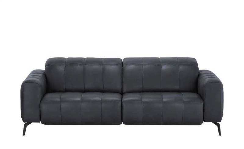 Natuzzi Editions Ledersofa mit Kopfteilverstellung Portento ¦ blau ¦ Maße (cm): B: 230 H: 78 T: 109.0 Polstermöbel > Sofas > 3-Sitzer - Höffner