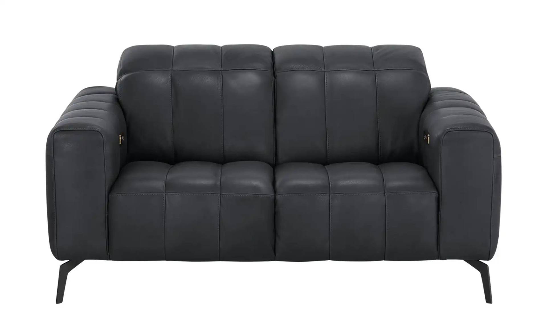 Natuzzi Editions Ledersofa mit Kopfteilverstellung Portento ¦ schwarz ¦ Maße (cm): B: 164 H: 78 T: 109.0 Polstermöbel > Sofas > 2-Sitzer - Möbel Kraft