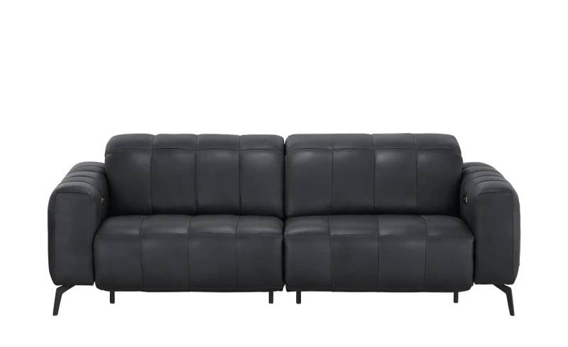 Natuzzi Editions Ledersofa mit Kopfteilverstellung Portento ¦ schwarz ¦ Maße (cm): B: 232 H: 78 T: 109.0 Polstermöbel > Sofas > 3-Sitzer - Höffner