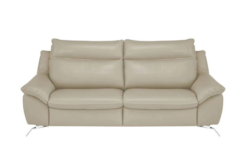 Natuzzi Editions Sofa aus Echtleder Orlando ¦ beige ¦ Maße (cm): B: 219 H: 94 T: 95.0 Polstermöbel > Sofas > 3-Sitzer - Höffner