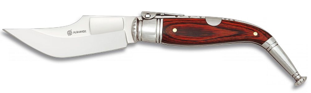 Navaja Taschenmesser Red Stamnia Wood JEREZANA Nº1 9,5cm Geschenk-Box von Martinez Albainox
