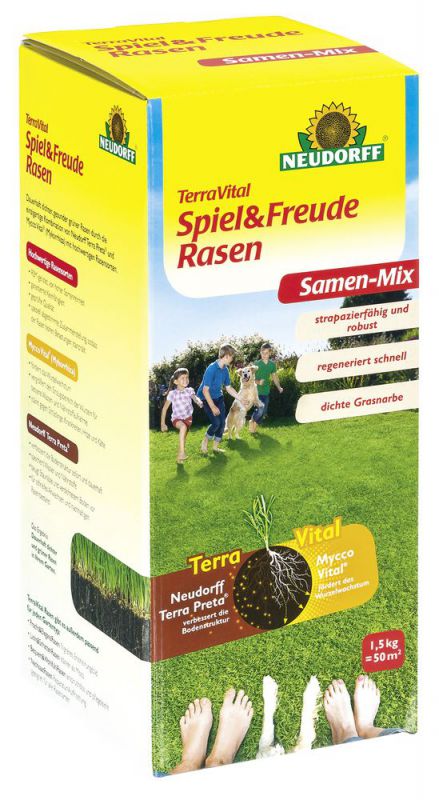 Neudorff TerraVital Spiel&FreudeRasen Samen-Mix 1,5 kg - 01256 von NEUDORFF