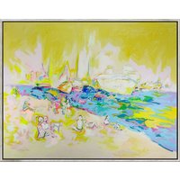 Nicole Leidenfrost: Bild 'Am Elbstrand' (2013) (Original / Unikat), gerahmt