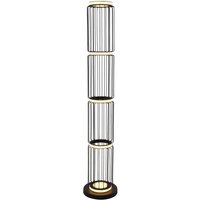 Niedrige Stehlampe LED 117 cm Schwarz Weiß rund von Searchlight