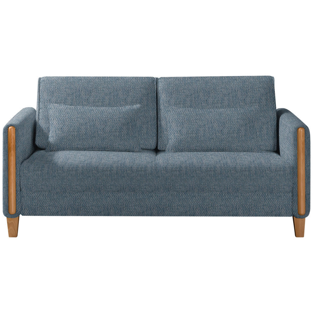 Niels Andersson SCHLAFSOFA Blau, Buche