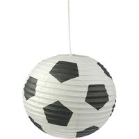 Niermann Pendelleuchte Fußball weiß schwarz Papier D: ca. 40 cm von Niermann