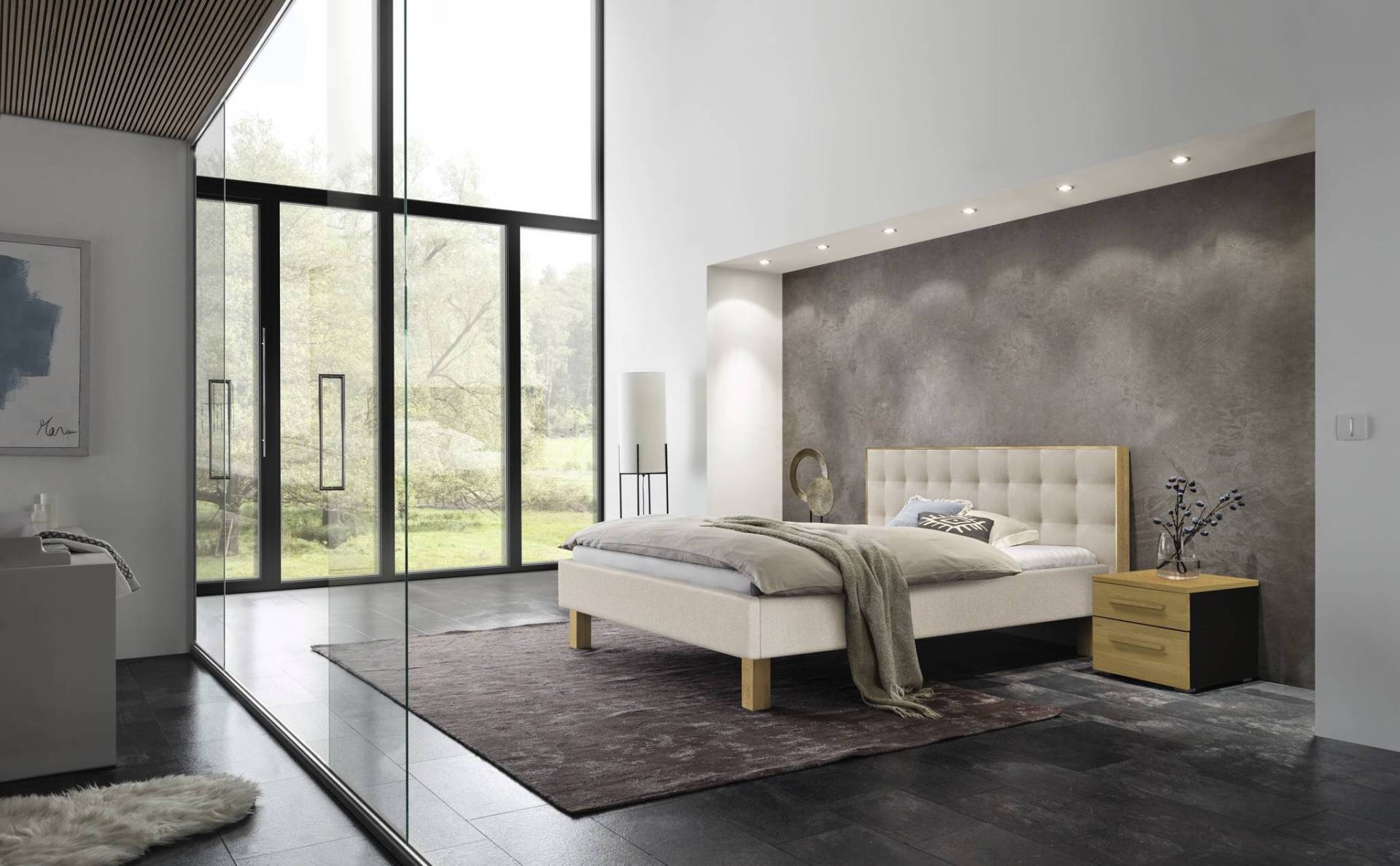 Hasena Polsterbett Noah, Farbe: Eiche bright, geölt, Bezugsfarbe: Pepe beige, verschiedene Größen Hasena Polsterbett Noah, Farbe: Eiche bright, geölt, Bezugsfarbe: Pepe beige, verschiedene Größen