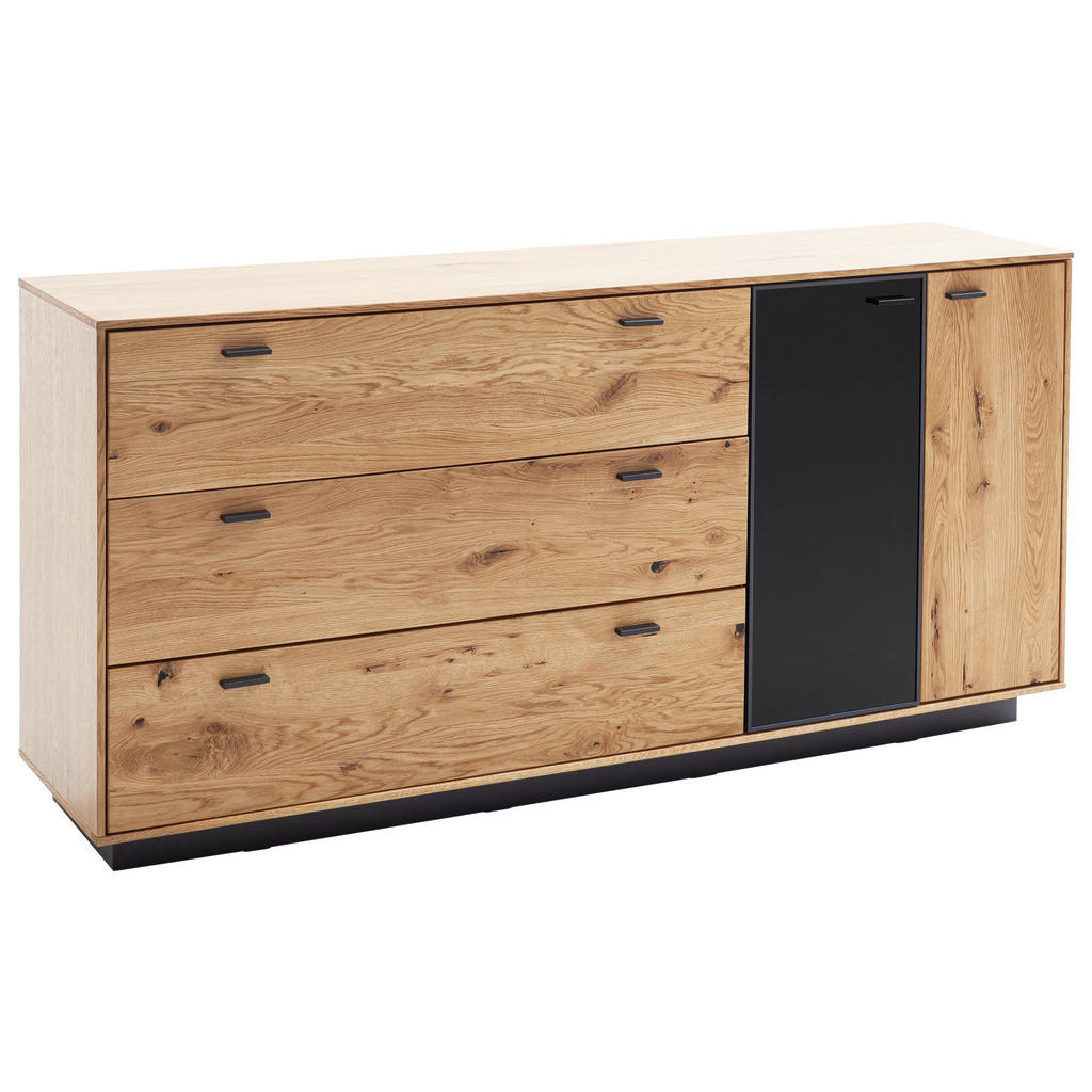 Linea Natura SIDEBOARD Anthrazit, Eiche