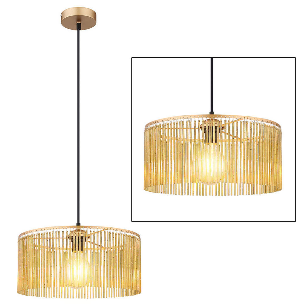 Nowa Led, Gold, Metall, 35x135x35 cm, Lampen & Leuchten, LED Beleuchtung, LED-Hängeleuchten Nowa Led, Gold, Metall, 35x135x35 cm, Lampen & Leuchten, LED Beleuchtung, LED-Hängeleuchten von Nowa