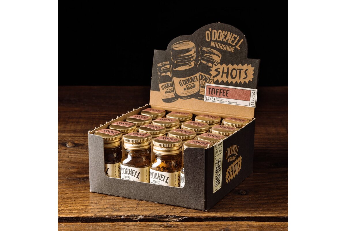 O`Donnell Moonshine Micro Box Toffee 25% Vol. 20 ml
