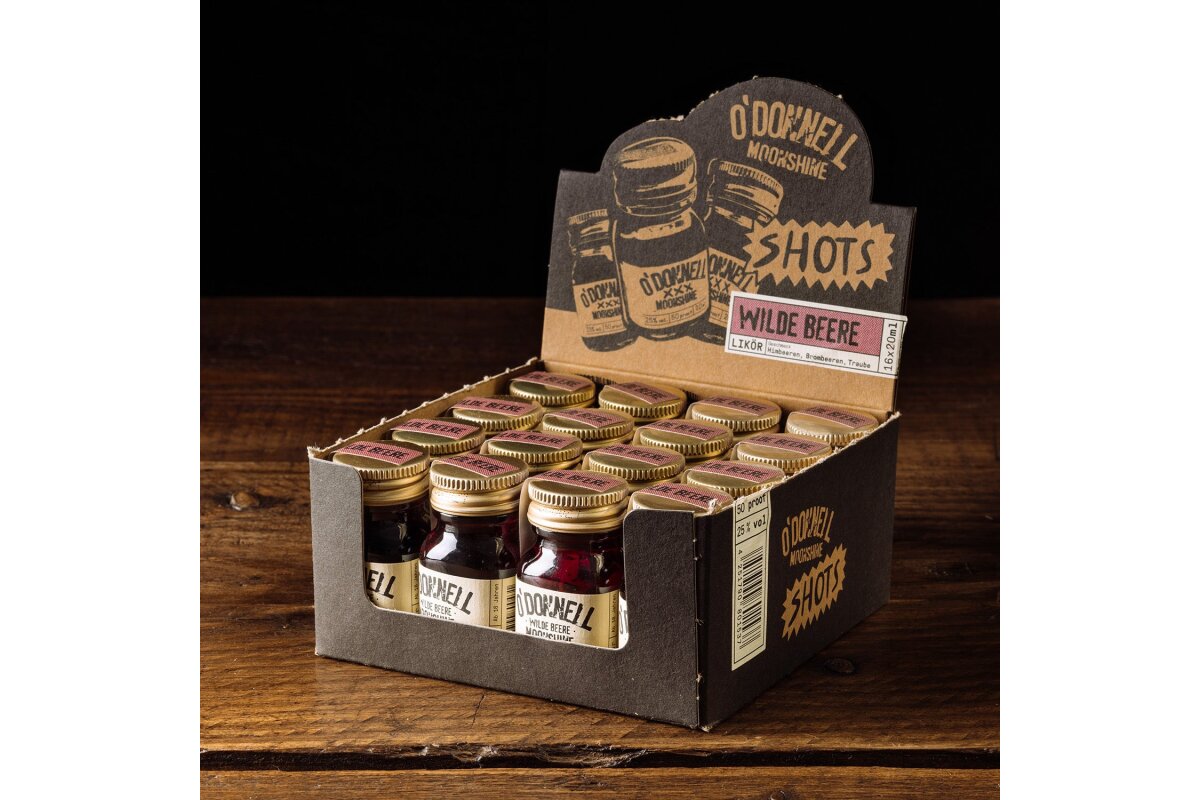 O`Donnell Moonshine Micro Box Wilde Beere 25% Vol. 20 ml