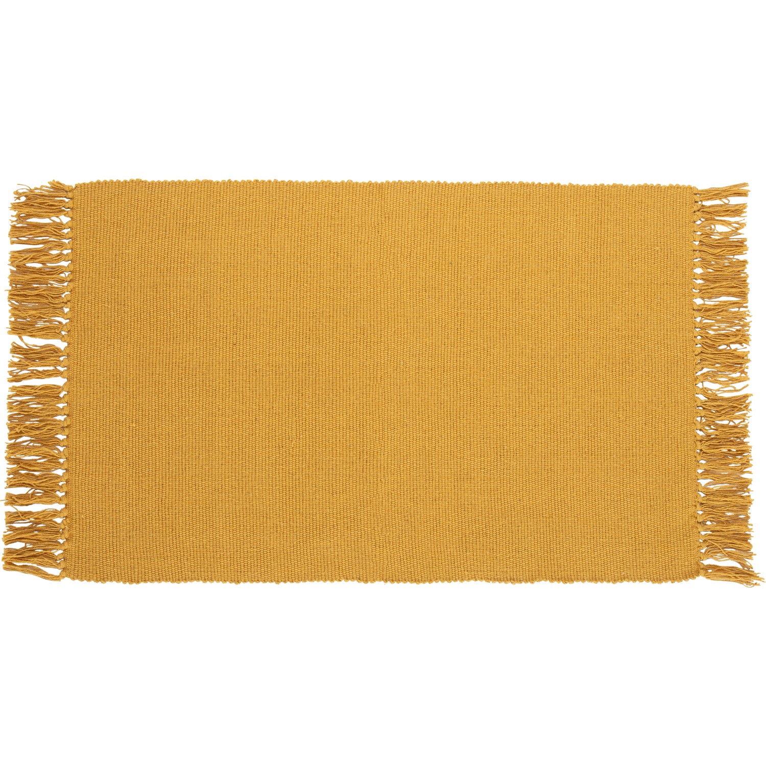 OBI Baumwoll Teppich Uni Mustard 50 x 80 cm von -