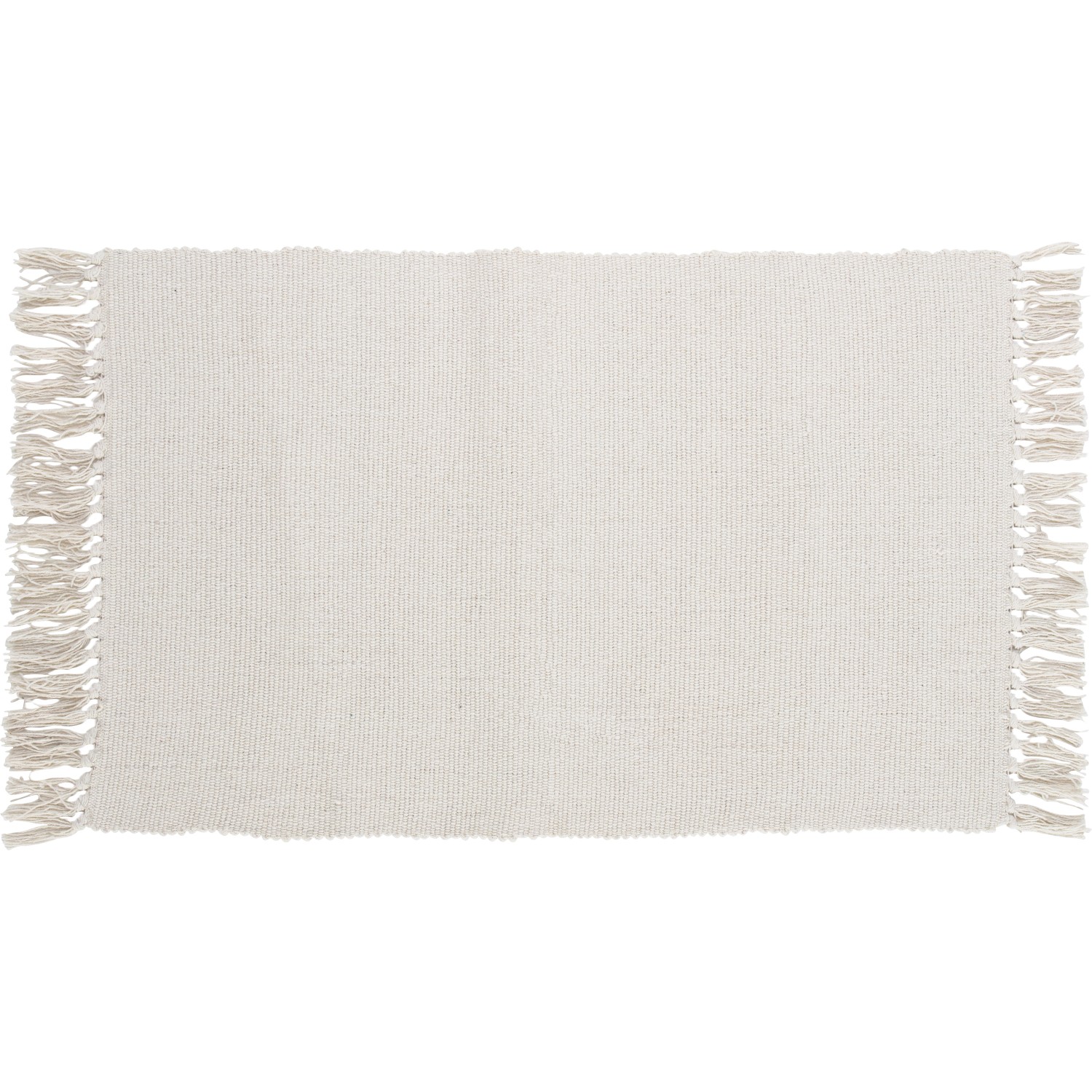 OBI Baumwoll Teppich Uni Weiß 50 x 80 cm von -