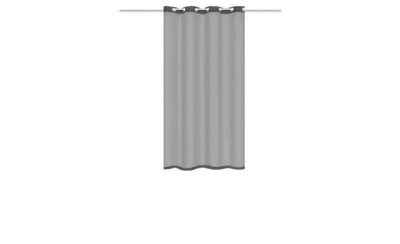 HOMEbasics Ösenschal   ¦ grau ¦ Maße (cm): B: 140 H: 145 Gardinen & Rollos > Gardinen & Vorhänge > Schiebegardinen - Höffner