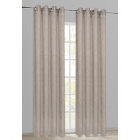 Ösenvorhang Blätter taupe B/L: ca. 140x245 cm von Happy Home