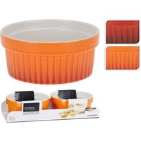 OFENSCHALEN ca. 11cm 2er Set 1 Stück 2 Sorten unsortiert Rot / Orange