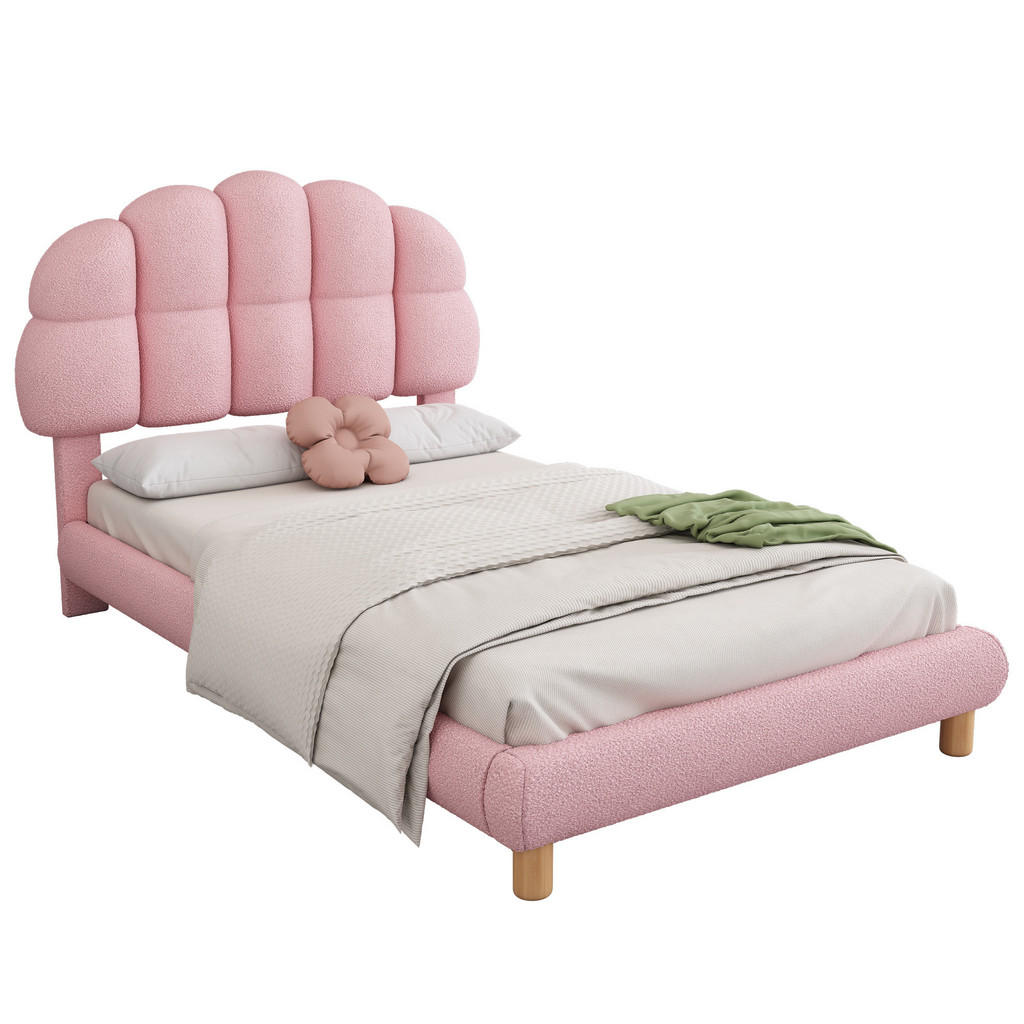 Okwish Polsterbett, Rosa, Textil, 90x200 cm, Schlafzimmer, Betten, Polsterbetten Okwish Polsterbett, Rosa, Textil, 90x200 cm, Schlafzimmer, Betten, Polsterbetten von OKWISH