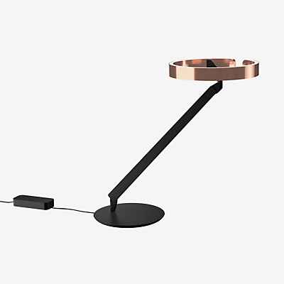 Occhio Gioia Tavolo Tischleuchte LED, Kopf roségold/Body schwarz matt